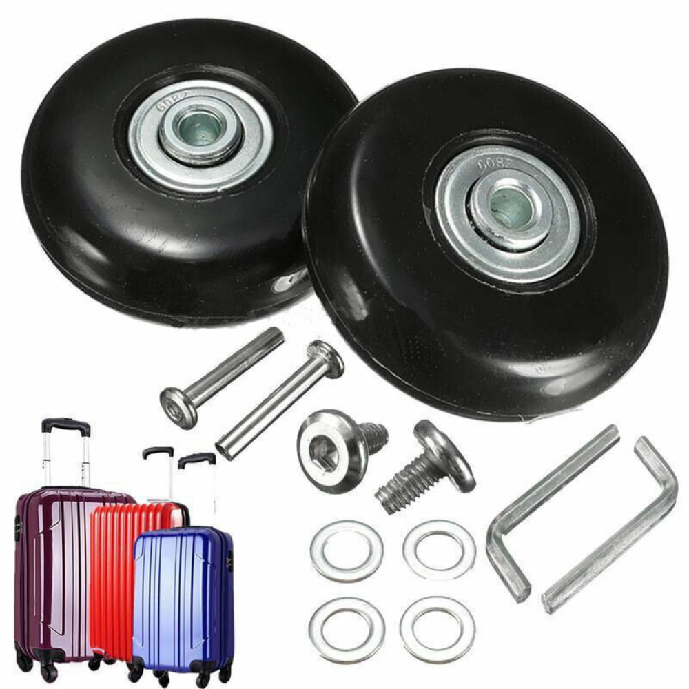 57-59MM Resistant Flexible Sil - Silent Replacement Luggage Wheels review and price
