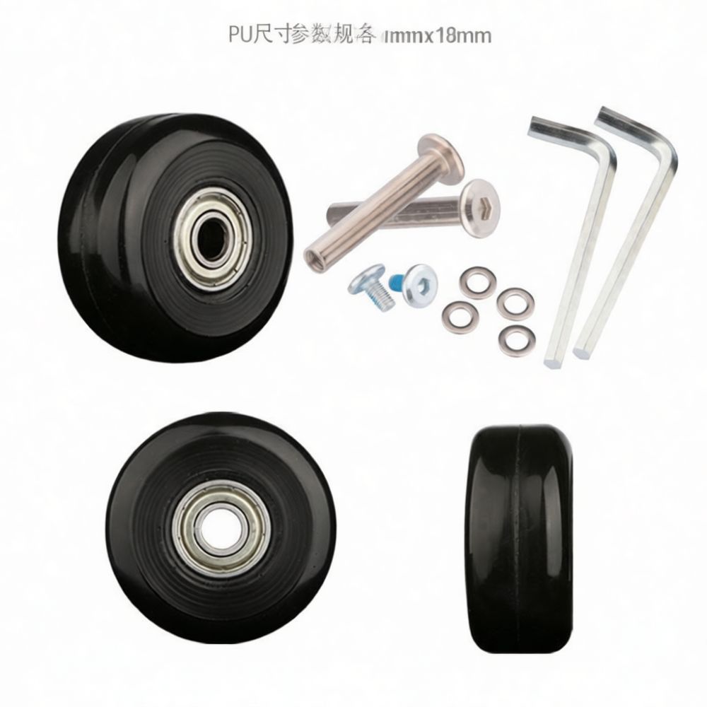 Luggage Casters Rubber Wheels  - Silent Replacement Luggage Wheels review and price