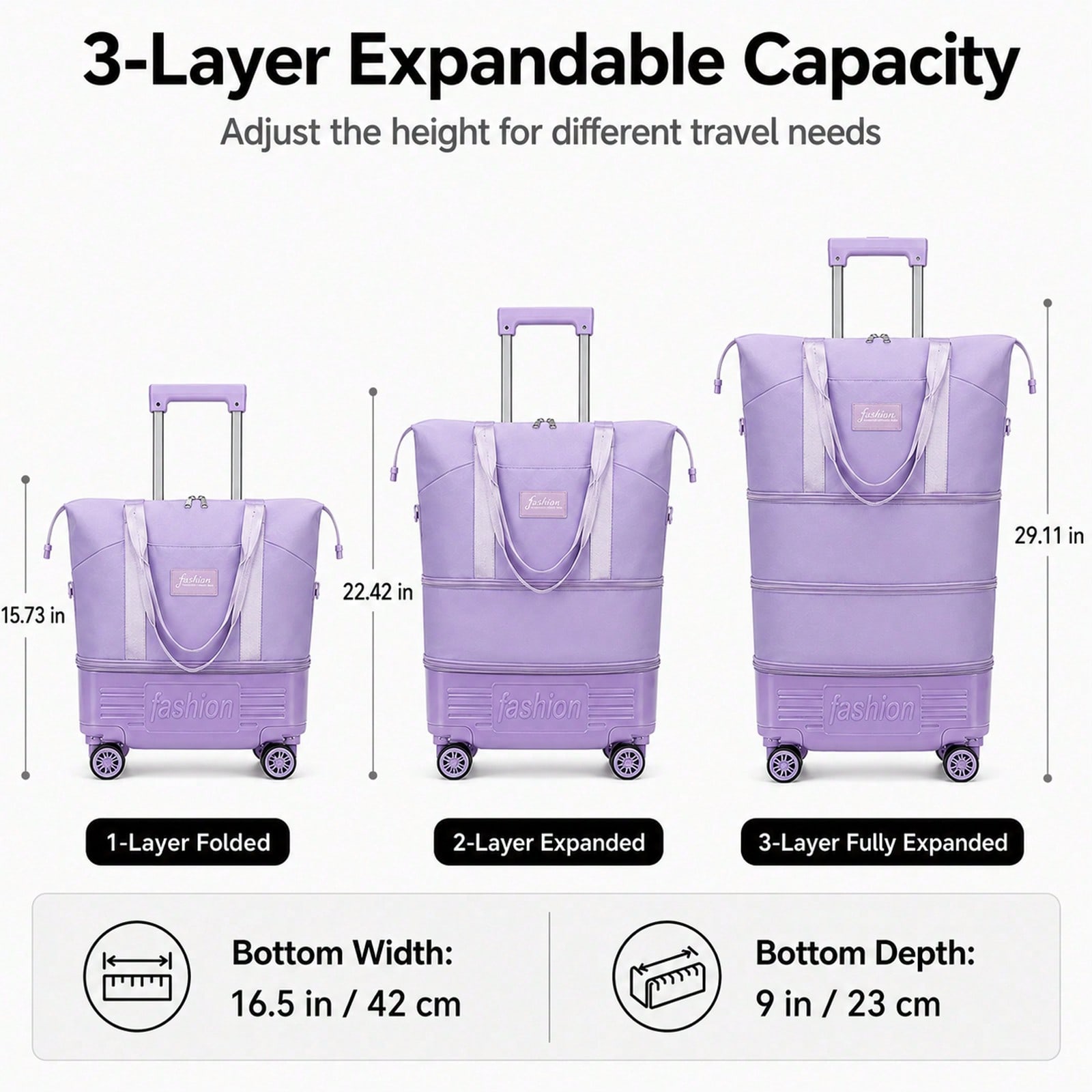 Expandable Rolling Travel Duff - Foldable Rolling Luggage Bag review and price