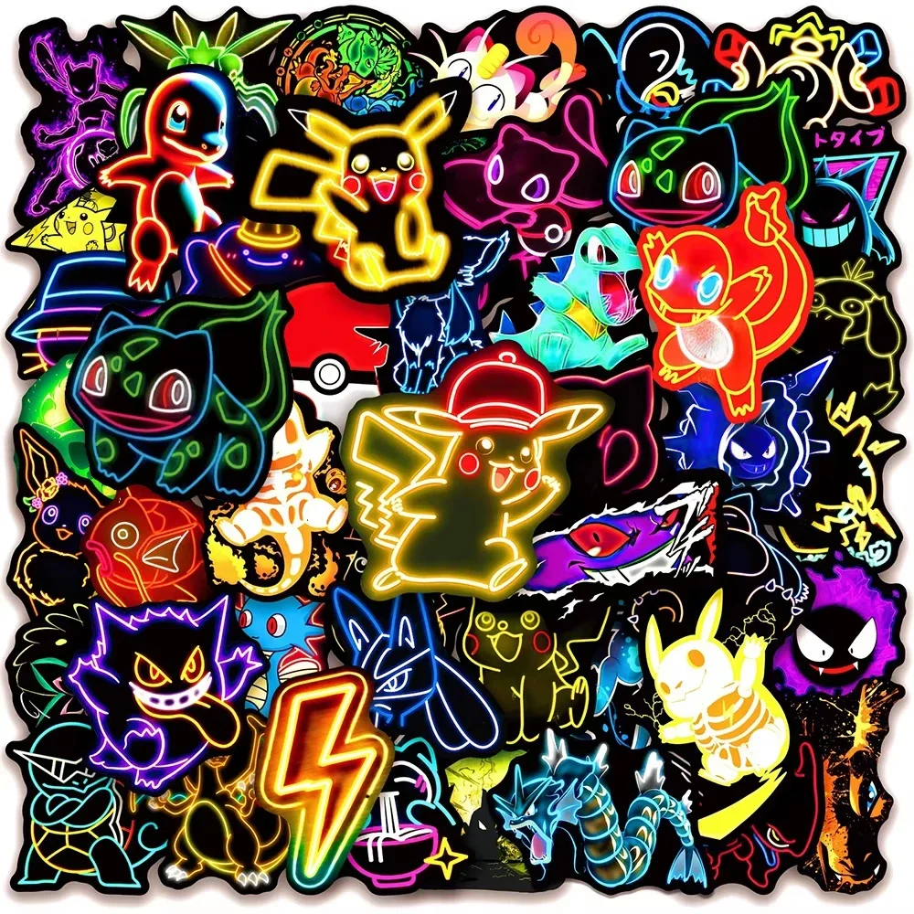 100pcs Neon  Pokémon  Stickers - Luggage review and price