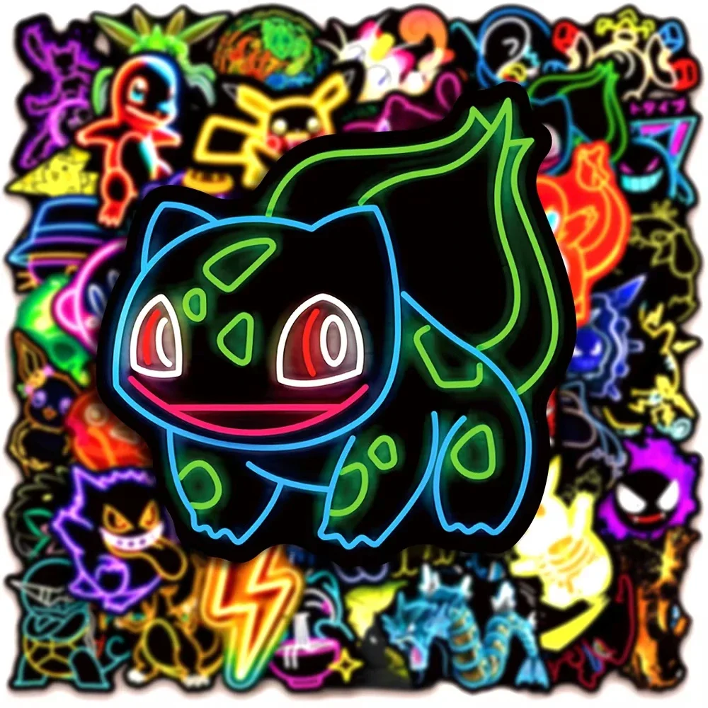 100pcs Neon  Pokémon  Stickers - Luggage review and price
