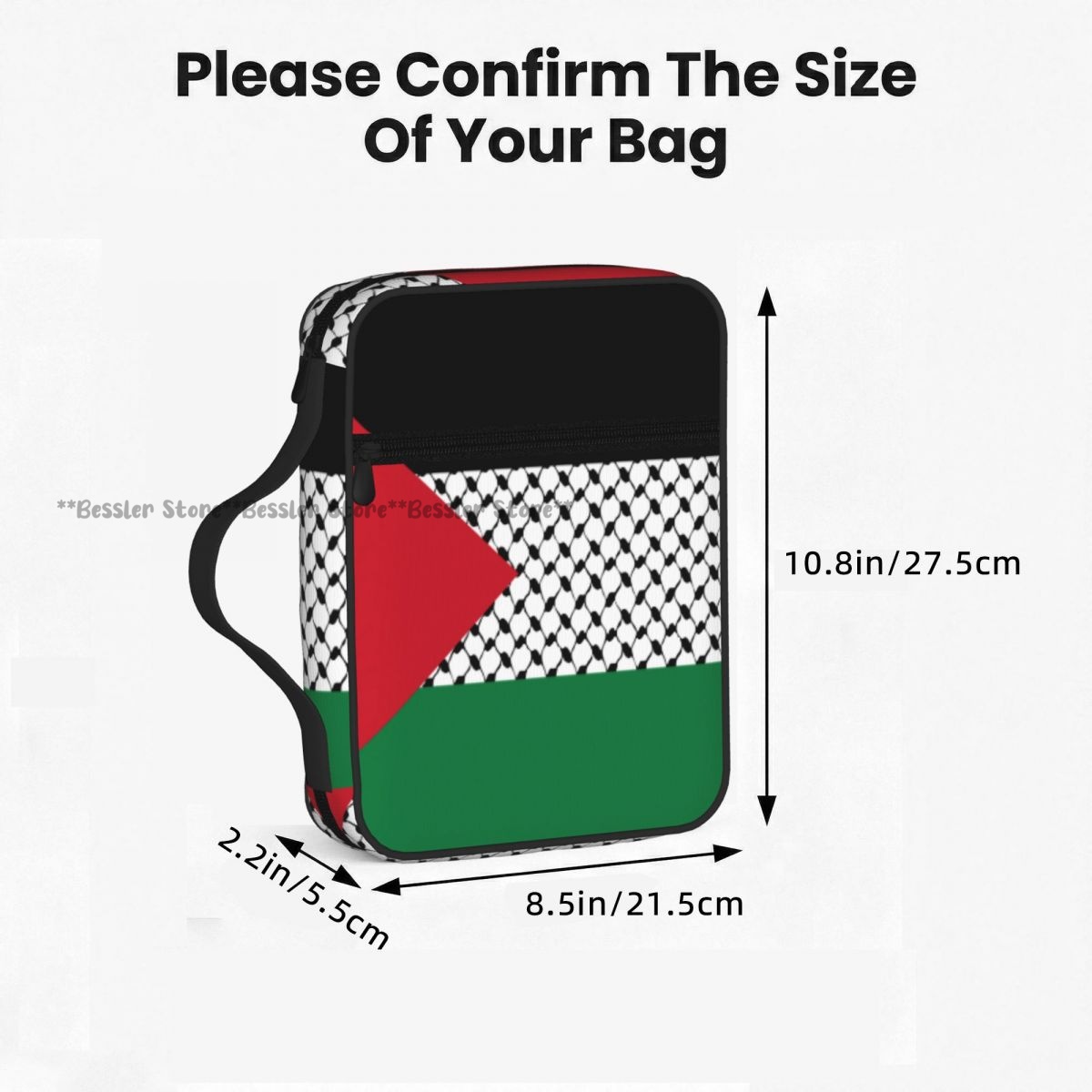 Palestine Flag Bible Bag Zippe - Handbags review and price